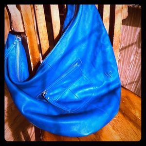 Blue Linea Pelle hand bag